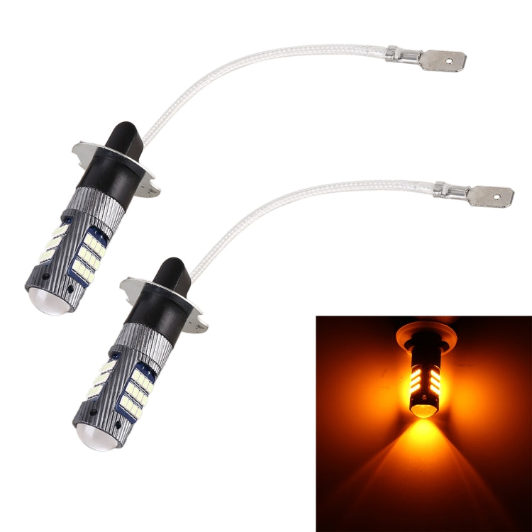 1 Pair H3 DC12V / 5W Car LED Fog Light with 42LEDs SMD-2016 Lamp Beads (Yellow Light) - Fog / Driving Lights by PMC TechLife | Online Shopping South Africa | PMC TechLife | Buy Now Pay Later Mobicred
