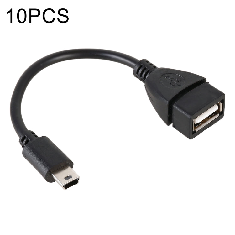 10 PCS Car OTG Head to USB Cable, Cable Length: 10cm - Terminal connectors by PMC TechLife | Online Shopping South Africa | PMC TechLife | Buy Now Pay Later Mobicred