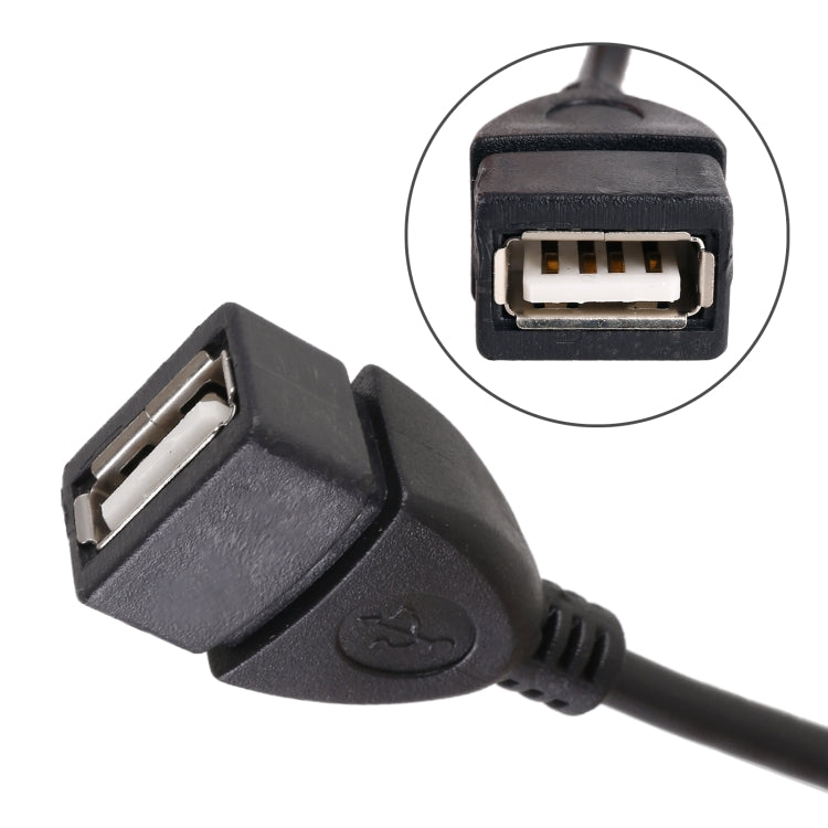 10 PCS Car OTG Head to USB Cable, Cable Length: 80cm - Terminal connectors by PMC TechLife | Online Shopping South Africa | PMC TechLife | Buy Now Pay Later Mobicred