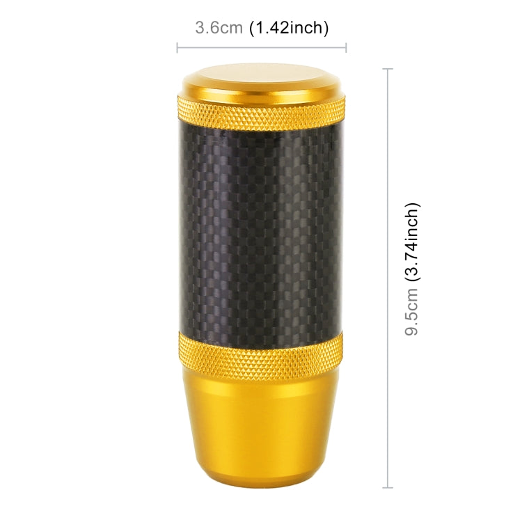 Universal Car Carbon Fiber Metal Gear Shift Knob (Gold) - Shift Knob by PMC TechLife | Online Shopping South Africa | PMC TechLife | Buy Now Pay Later Mobicred