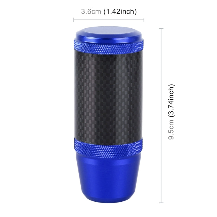 Universal Car Carbon Fiber Metal Gear Shift Knob (Blue) - Shift Knob by PMC TechLife | Online Shopping South Africa | PMC TechLife | Buy Now Pay Later Mobicred