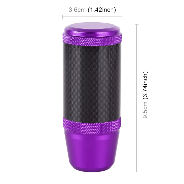 Universal Car Carbon Fiber Metal Gear Shift Knob (Purple) - Shift Knob by PMC TechLife | Online Shopping South Africa | PMC TechLife | Buy Now Pay Later Mobicred