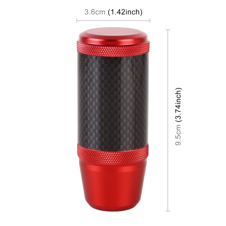 Universal Car Carbon Fiber Metal Gear Shift Knob (Red) - Shift Knob by PMC TechLife | Online Shopping South Africa | PMC TechLife | Buy Now Pay Later Mobicred