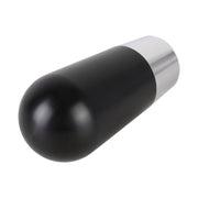 Universal Car Small Ellipsoid Resin + Carbon Fiber Metal Gear Shift Knob (Black)
