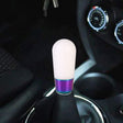 Universal Car Small Ellipsoid Resin + Carbon Fiber Metal Gear Shift Knob (White) - Shift Knob by PMC TechLife | Online Shopping South Africa | PMC TechLife | Buy Now Pay Later Mobicred