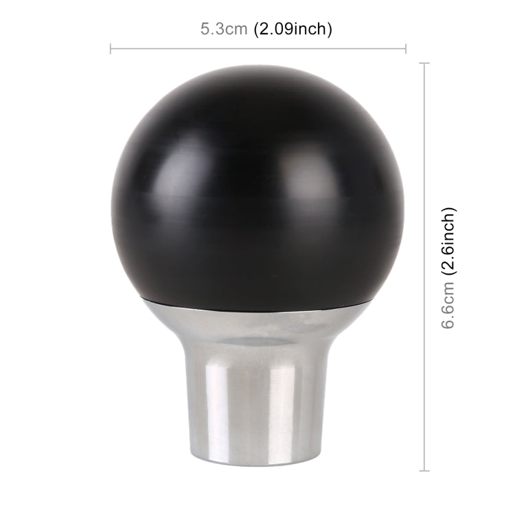 Universal Car Small Round Ball Resin + Carbon Fiber Metal Gear Shift Knob (Black) - Shift Knob by PMC TechLife | Online Shopping South Africa | PMC TechLife | Buy Now Pay Later Mobicred