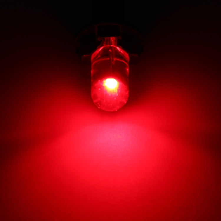 50 PCS T10 DC12V / 0.3W Car Clearance Light COB Lamp Beads(Red Light)