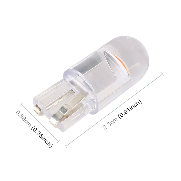 50 PCS T10 DC12V / 0.3W Car Clearance Light COB Lamp Beads(Yellow Light) - Clearance Lights by PMC TechLife | Online Shopping South Africa | PMC TechLife | Buy Now Pay Later Mobicred