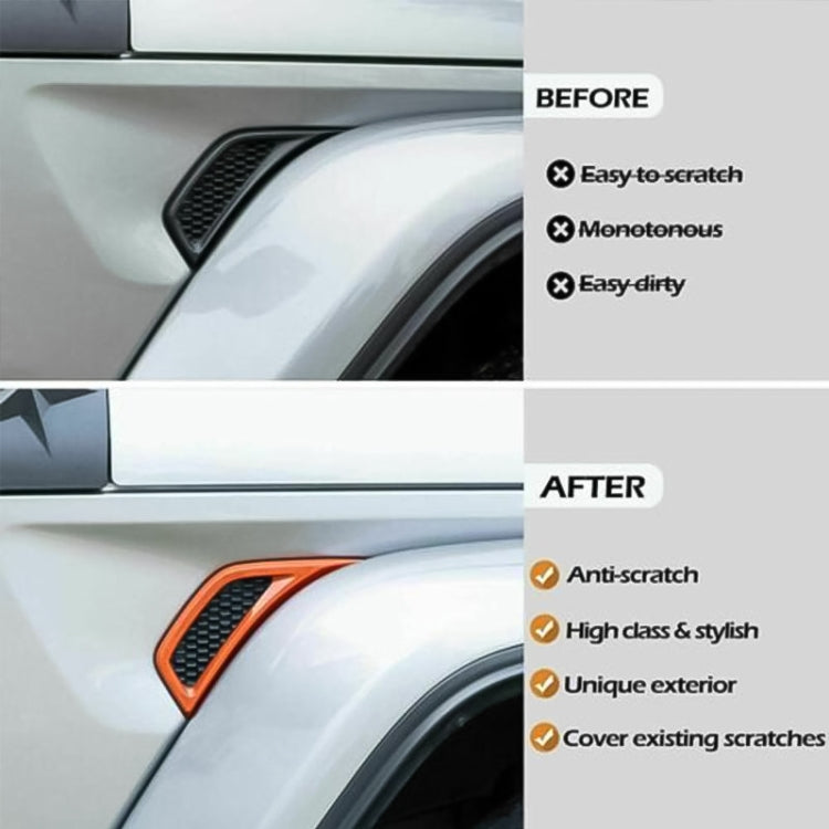 Car Fender Side Air Outlet Decorative Panel for Jeep Wrangler JL 2018-2020 (Pink) - free shipping - PMC TechLife - Order now!