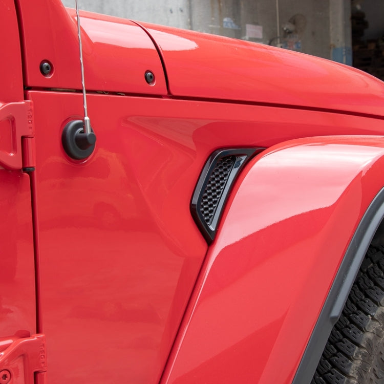 Car Fender Side Air Outlet Decorative Panel for Jeep Wrangler JL 2018-2020 (Black) - Decorative Sticker by PMC TechLife | Online Shopping South Africa | PMC TechLife | Buy Now Pay Later Mobicred