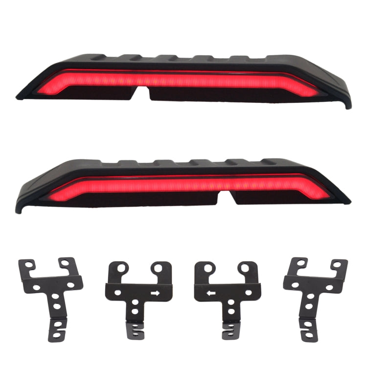 Car Modified Segmented Rear Wing Spoiler with Light for Jeep Wrangler JK 2007-2017, EU Version - Decorative Strip by PMC TechLife | Online Shopping South Africa | PMC TechLife | Buy Now Pay Later Mobicred