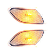 Car Transparent Wheel Eyebrow Side Light Turn Signal Leaf Plate Lamp for Jeep Wrangler JL 2018-