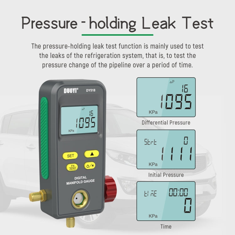 DUOYI DY518 Car Air Conditioning Repair Electronic Refrigerant Meter Air Conditioning Fluoride Meter - free shipping - PMC Jewellery - Order now!