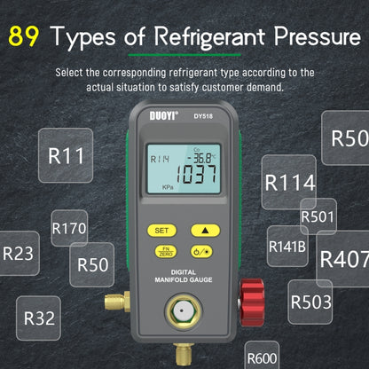 DUOYI DY518 Car Air Conditioning Repair Electronic Refrigerant Meter Air Conditioning Fluoride Meter - free shipping - PMC Jewellery - Order now!