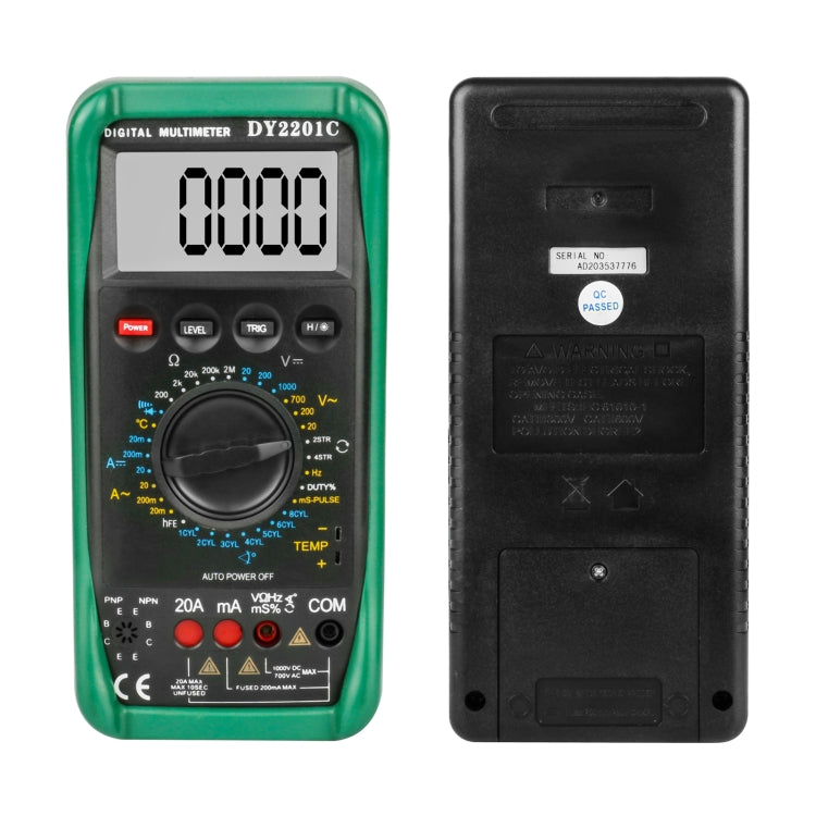 DUOYI DY2201C Car High-precision Digital Multi-function Maintenance Automatic Universal Meter - free shipping - PMC Jewellery - Order now!