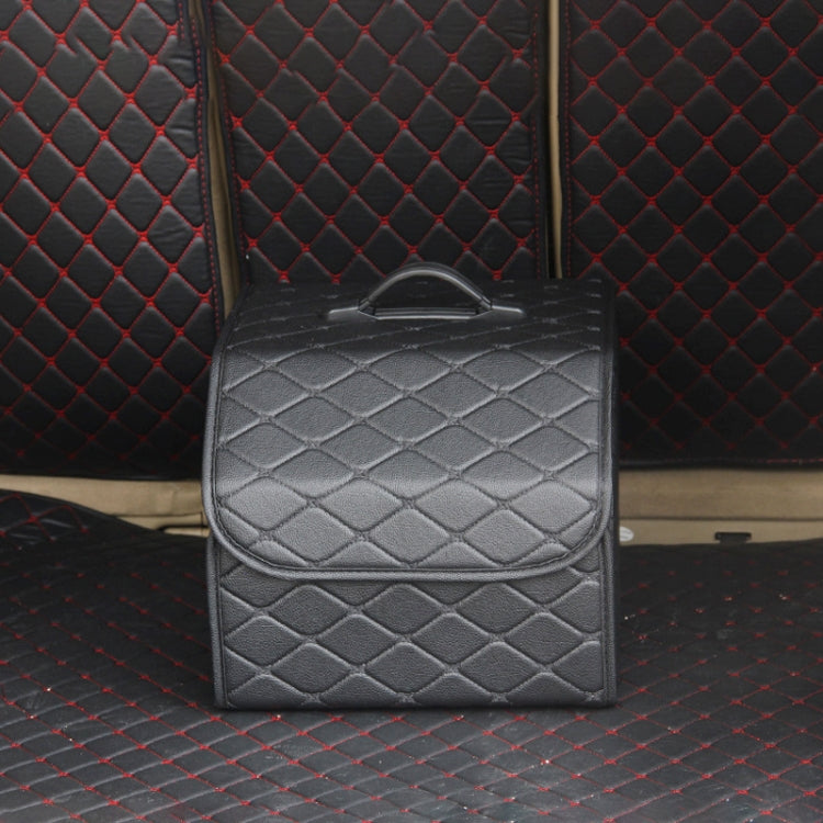 Car Trunk Foldable Storage Box, Rhombic Grid Small Size: 33 x 32 x 30cm (Black) - Stowing Tidying by PMC Jewellery | Online Shopping South Africa | PMC Jewellery | Buy Now Pay Later Mobicred