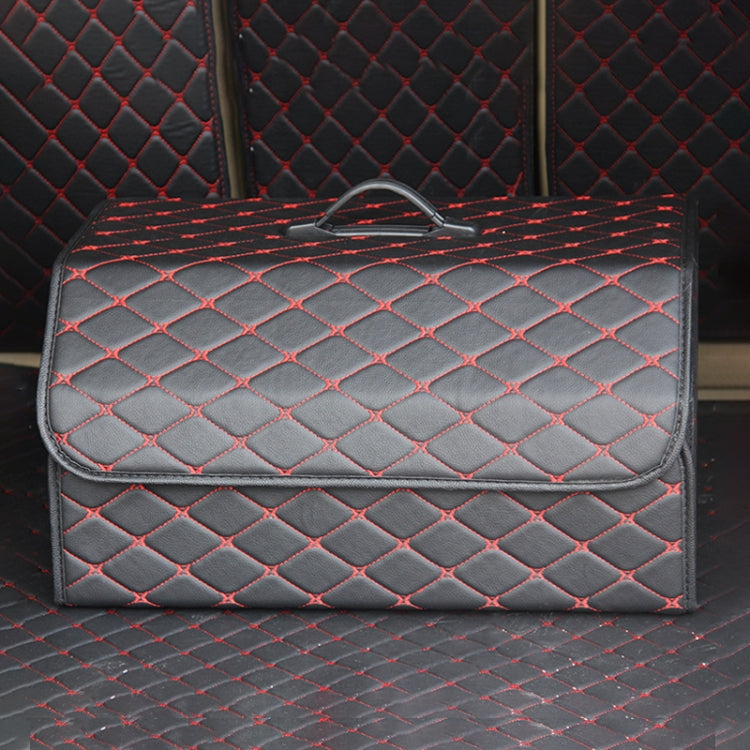 Car Trunk Foldable Storage Box, Rhombic Grid Large Size: 54 x 32 x 30cm (Black Red) - Stowing Tidying by PMC TechLife | Online Shopping South Africa | PMC TechLife | Buy Now Pay Later Mobicred