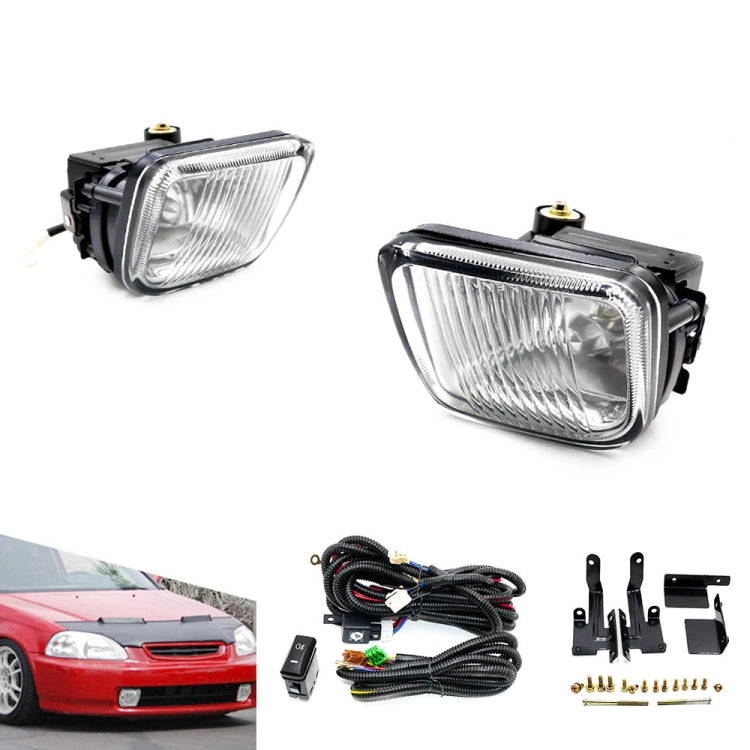 1 Pair Car Modified Front Fog Light for Honda Civic 1996-1998 (White Light) - Fog / Driving Lights by PMC TechLife | Online Shopping South Africa | PMC TechLife | Buy Now Pay Later Mobicred