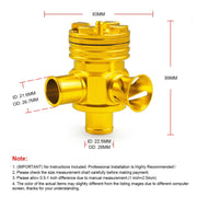 Car Modified Pressure Relief Valve 1.8T/2.7T Discharge Valve for Volkswagen GTi Jetta / Audi A3 A4 A6 TT (Black)