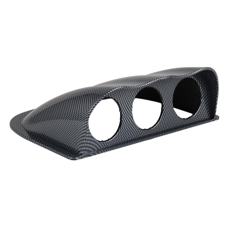 Car 52mm 3 Holes Dash Gauge Meter Pod Mount Holder, Carbon Fiber - Decoration Rings by PMC TechLife | Online Shopping South Africa | PMC TechLife | Buy Now Pay Later Mobicred