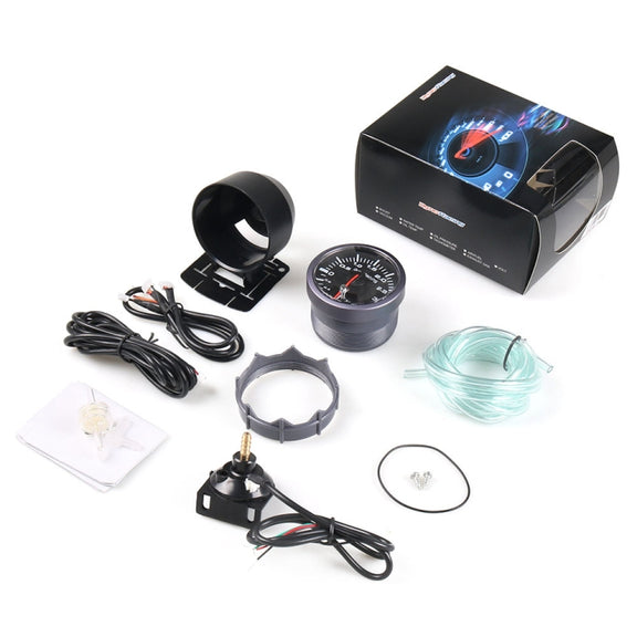 60mm Car Modified 0-3bar Turbocharged Instrument with Bracket