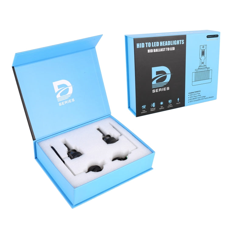 1 Pair D Series D2S Car HID Ballast to LED Headlight DC12V / 35W / 6000K / 5000LM - LED Headlamps by PMC TechLife | Online Shopping South Africa | PMC TechLife | Buy Now Pay Later Mobicred
