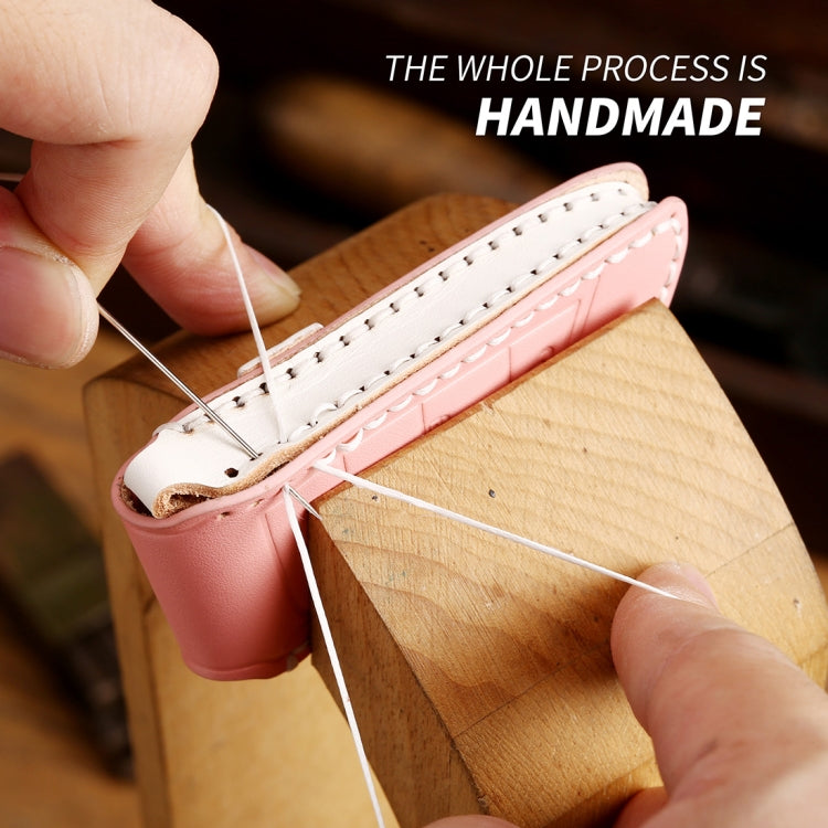 Hallmo Car Female Style Cowhide Leather Key Protective Cover for Volkswagen, A Type(Grass Green) - Car Key Cases by Hallmo | Online Shopping South Africa | PMC TechLife | Buy Now Pay Later Mobicred