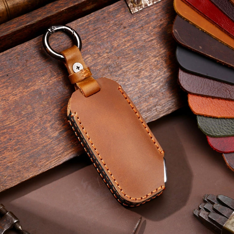 Hallmo Car Cowhide Leather Key Protective Cover for KIA(Brown) - free shipping - PMC TechLife - Order now!