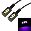 1 Pair DC12V 0.4W 3LEDs SMD-5630 Car / Motorcycle License Plate Light, Cable Length: 27cm (Purple Light) - License Plate Lights by PMC TechLife | Online Shopping South Africa | PMC TechLife | Buy Now Pay Later Mobicred