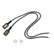 1 Pair DC12V 0.4W 3LEDs SMD-5630 Car / Motorcycle License Plate Light, Cable Length: 27cm (Green Light)