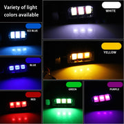 1 Pair DC12V 0.4W 3LEDs SMD-5630 Car / Motorcycle License Plate Light, Cable Length: 27cm (Purple Light)