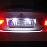 1 Pair DC12V 0.4W 3LEDs SMD-5630 Car / Motorcycle License Plate Light, Cable Length: 27cm (Red Light)