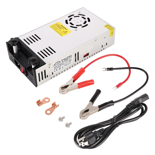 S-500-12 DC12V 500W 41.7A DIY Regulated DC Switching Power Supply Power Step-down Transformer with Clip, US Plug