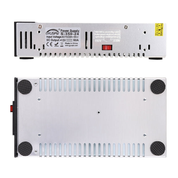 S-350-24 DC24V 350W 14.6A DIY Regulated DC Switching Power Supply Power Step-down Transformer with Clip, US Plug