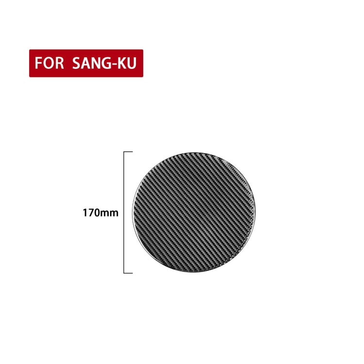 Carbon Fiber Car Fuel Tank Cover Decorative Sticker for Volkswagen Scirocco 2009-2016,Left and Right Drive Universal