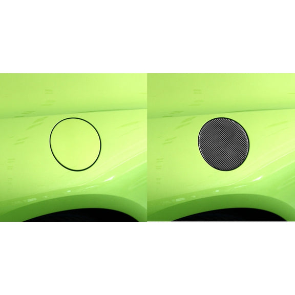 Carbon Fiber Car Fuel Tank Cover Decorative Sticker for Volkswagen Scirocco 2009-2016,Left and Right Drive Universal