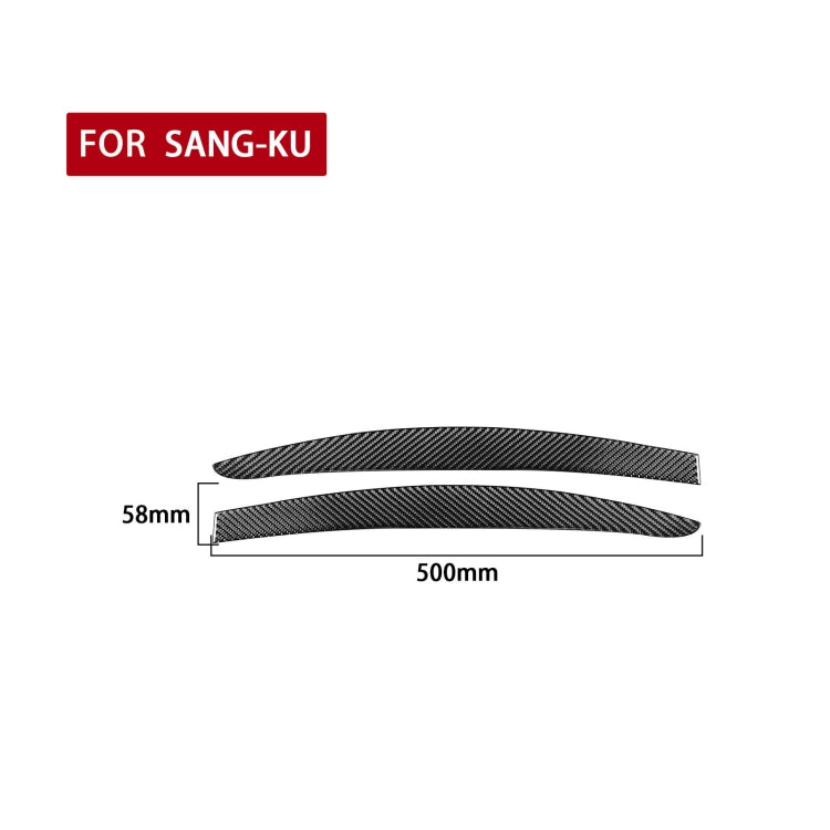 2 PCS / Set Carbon Fiber Car Light Eyebrow Decorative Sticker for Volkswagen Scirocco 2009-2016,Left and Right Drive Universal - Lamp Decoration by PMC TechLife | Online Shopping South Africa | PMC TechLife | Buy Now Pay Later Mobicred