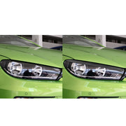 2 PCS / Set Carbon Fiber Car Light Eyebrow Decorative Sticker for Volkswagen Scirocco 2009-2016,Left and Right Drive Universal