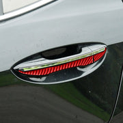 8 PCS / Set Carbon Fiber Car Outer Handle Decorative Sticker for Toyota Corolla 2014-2018,Left and Right Drive Universal(Red)