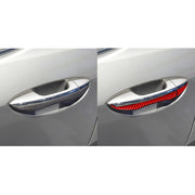 8 PCS / Set Carbon Fiber Car Outer Handle Decorative Sticker for Toyota Corolla 2014-2018,Left and Right Drive Universal(Red)