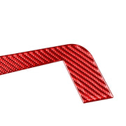 2 PCS / Set Carbon Fiber Car Central Control Gear Side Trim Decorative Sticker for Toyota Tundra 2014-2018,Left and Right Drive Universal (Red)