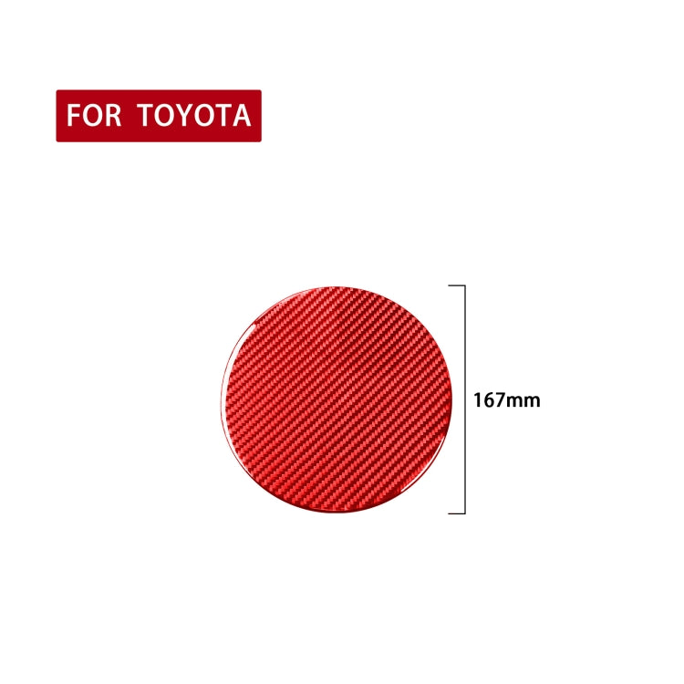 Carbon Fiber Car Fuel Tank Cap Decorative Sticker for Toyota Tundra 2014-2018,Left and Right Drive Universal (Red) - Decorative Sticker by PMC TechLife | Online Shopping South Africa | PMC TechLife | Buy Now Pay Later Mobicred