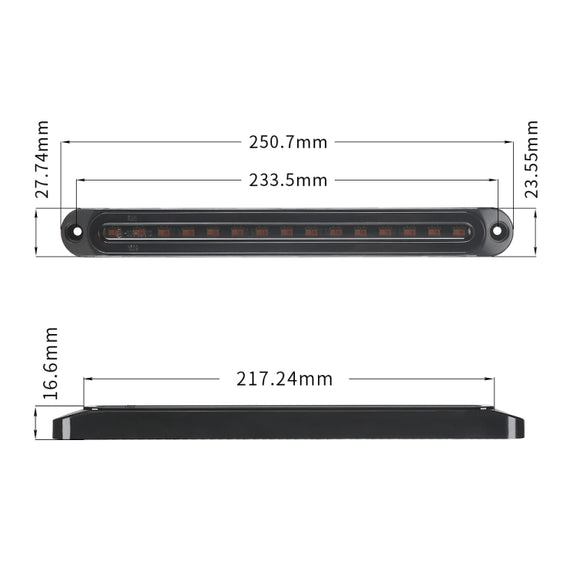 MK-013 Spotlight Dynamic Car Tail Light Signal Lamp Indicator Strobe Flashing Warning Light 12-24V
