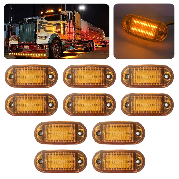 10 PCS MK-019 Car / Truck 6LEDs Side Marker Indicator Lights Bulb Lamp (Yellow Light) - free shipping - PMC TechLife - Order now!