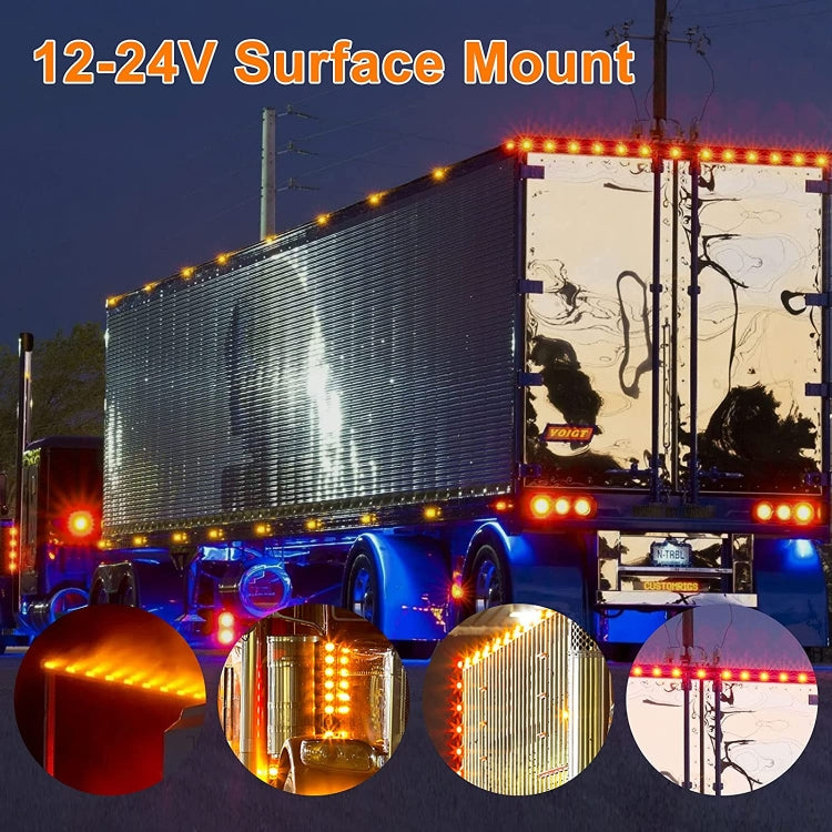 10 PCS MK-019 Car / Truck 6LEDs Side Marker Indicator Lights Bulb Lamp (Yellow Light) - free shipping - PMC TechLife - Order now!