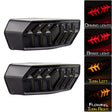 2 PCS KC670 Motorcycle Integrated Flashing Turn Signal Brake Tail Light for Honda MSX125 CBR650F CTX700(Transparent Black) - Signal Lights by PMC TechLife | Online Shopping South Africa | PMC TechLife | Buy Now Pay Later Mobicred