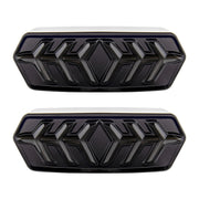 2 PCS KC670 Motorcycle Integrated Flashing Turn Signal Brake Tail Light for Honda MSX125 CBR650F CTX700(Transparent Black)