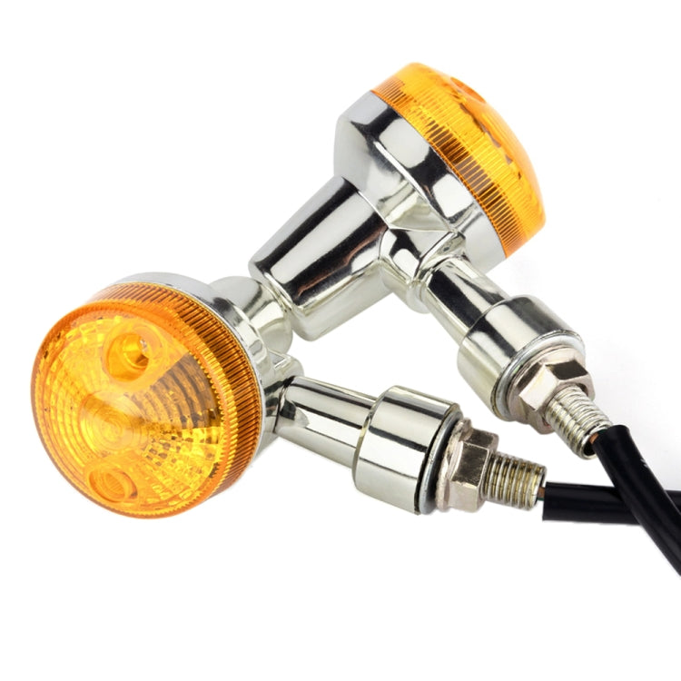2 PCS PE-ZS101 Motorcycle Turn Signal Light (Silver) - Turn Signal by PMC TechLife | Online Shopping South Africa | PMC TechLife