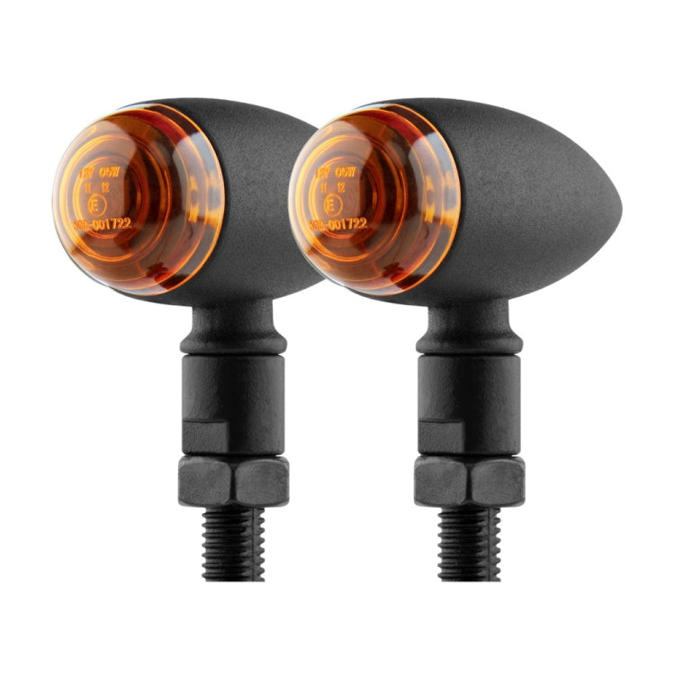 2 PCS KC805 Motorcycle Retro Metal Turn Signal Light (Yellow) - Turn Signal by PMC TechLife | Online Shopping South Africa | PMC TechLife