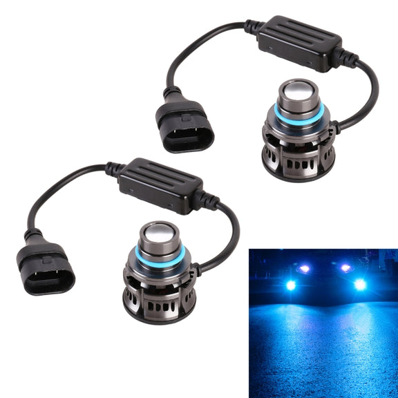 1 Pair 9006 27W / DC12V Car Aluminum Alloy LED Headlight (Blue Light)